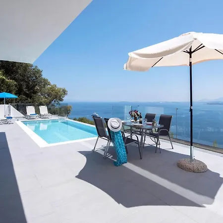 Villa Astounding Corfu 2 Bedrooms Clara Wonderful Sea Mountain Views Pirgi *